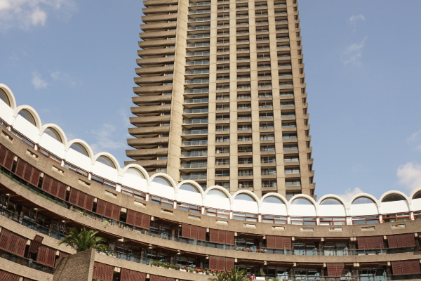 exterior of the barbican centre in london